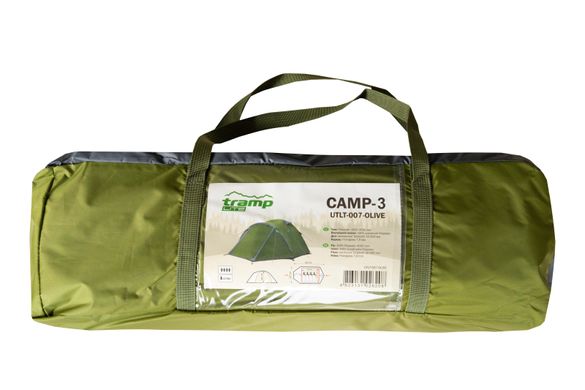 Уцінка! Намет Tramp Lite Camp 3 олива UTLT-007-olive New